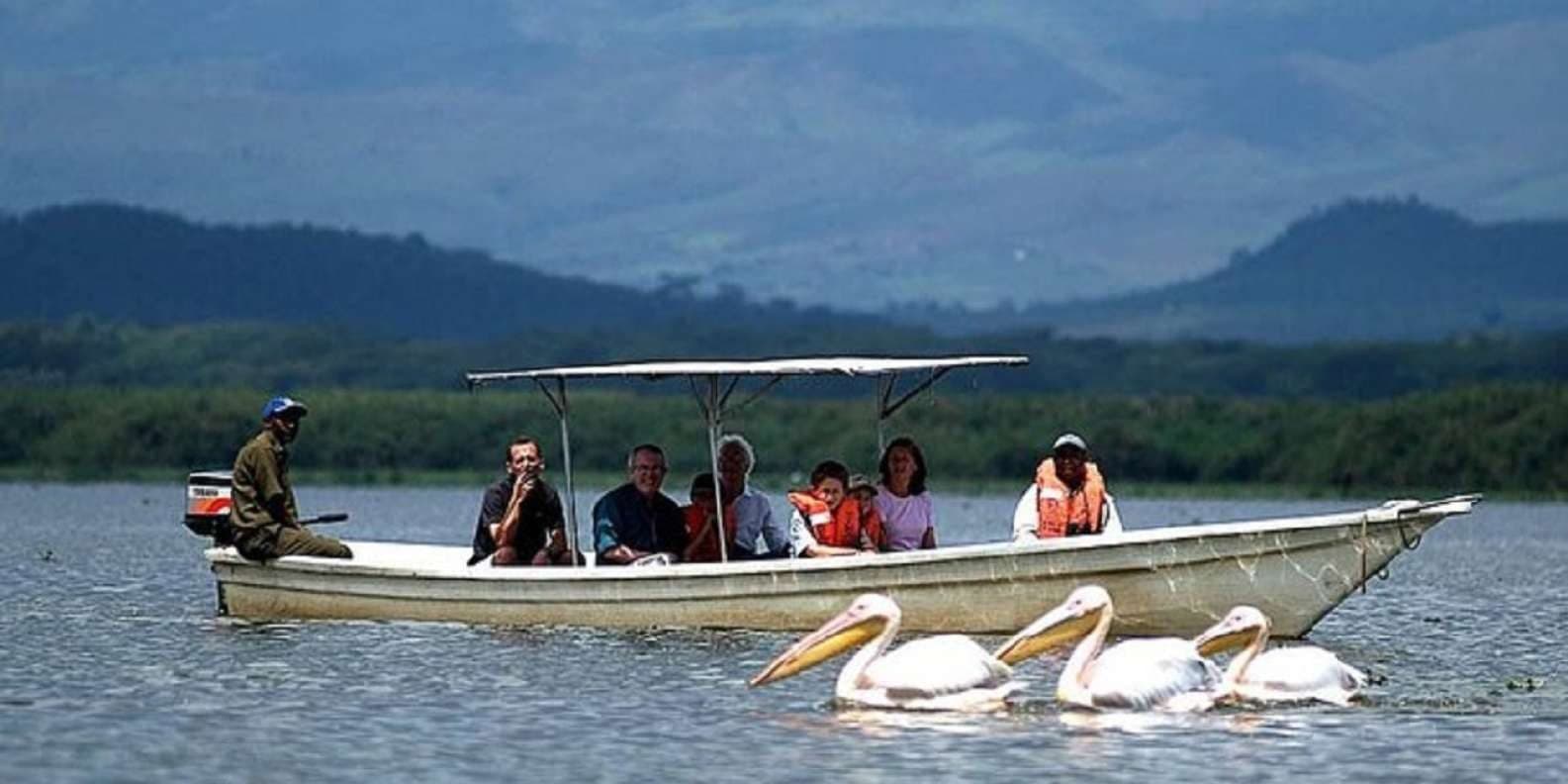 Lake Naivasha — A freshwater Rift Valley lake, and the usual place a Kenyan circuit slows down.