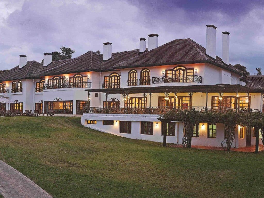 A safari lodge and colonial architecture in Lake Naivasha